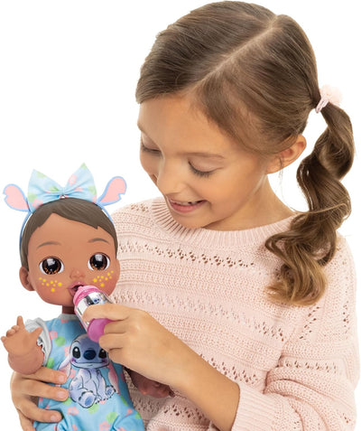 Disney Darlings 13-Inch Interactive Baby Doll – Magical Lights, Sounds, Music & Wand – Stitch-Inspired Nurturing Doll with Accessories – Multiple Skin Tones, Eye Colors – Ages 2 and Up