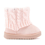 BMCiTYBM Baby Snow Boots Infant Boy Girl Winter Booties Pink Size 4