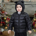 Winter Coats Puffer Padded Jacket for Toddler Boys Girls Kids Light Outwear Cute Bear Ears with Hoods Clothing