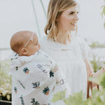 Little Unicorn Premium Cotton Swaddle Baby Blanket | Breathable Fabric | for swaddling, Play, Nursing & More (Prickle Pots)