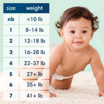 Pampers Pure Protection Baby Diapers, Size 5 (27+ lbs), 132 Count, Up to 100% Leakproof, Premium Plant-based Skin Protection, Hypoallergenic Soft Diapers