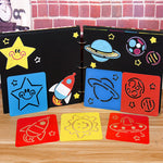 24 Pieces Painting Stencil Templates for Kids, 6 Inches Drawing Stencils Chalk Stencils, Plastic Drawing Washable Template for Kids Toddlers Preschooler