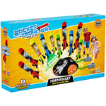 Toys Rocket Launcher for Kids - Launch up to 100 Ft, 8 Multi-Color Foam Rockets & Adjustable Launch Stand, Kids Outdoor Toys, Birthday Toys for Kids Boys Girls Age 3+ Years Old