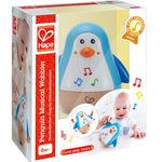 Hape Penguin Musical Wobbler | Colorful Wobbling Melody Penguin, Roly Poly Toy for Kids 6 Months+, Multicolor, 5'' x 2'' (E0331)