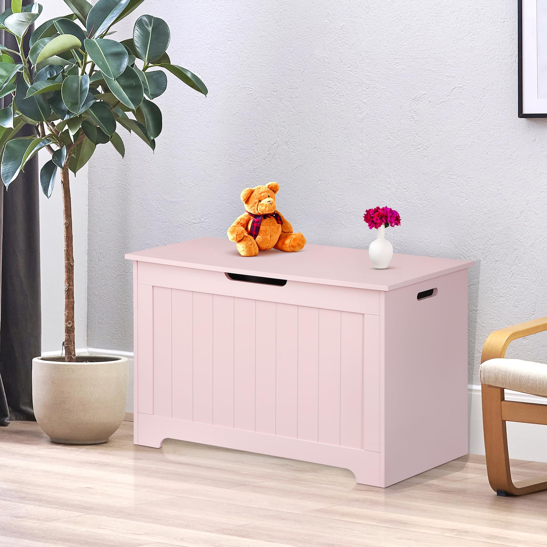 Saicool Wooden Storage Chest,30/40 Inch Storage Trunk w/2 - Baby ...