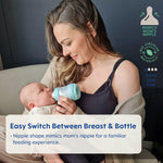 MAM Easy Start Anti-Colic Baby Bottle, Extra Slow Flow, Breastfeeding-Like Silicone Nipple Bottle, Reduces Colic, Gas, & Reflux, Easy-to-Clean, BPA-Free, Vented Baby Bottles for Newborns, 0-3 Months