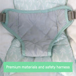 Ingenuity Cozy Spot Soothing Baby Bouncer with Wooden-Toy Arch, Natural Rubber-Toy, Safety Harness, Music & Auto-Shutoff, 0-6 Months, Grey