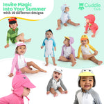 Cuddle Club UPF 50+ Baby Sunsuit with Sun Hat for Newborns, Infants & Toddlers, Sun Protection Rashguard & Swimsuit