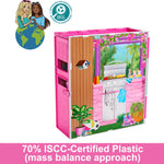 Barbie Dollhouse Playset, Getaway House with 11 Accessories Including 2 Chairs, 4 Play Areas & 360-degree Play