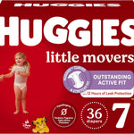 Huggies Size 5 Diapers, Little Movers Baby Diapers, Size 5 (27+ lbs), 132 Count (2 Packs of 66), Packaging May Vary