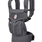 Ergobaby Omni Classic Baby Carrier for Newborn to Toddlers 0-48 Months (7-45 lbs) - 4-Position Breathable Mesh Baby Carrier with Ergonomic Support - Charcoal Grey