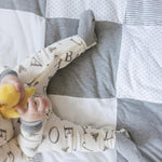 Burt's Bees Baby Reversible Blanket, Nursery, Stroller & Tummy-Time Organic Jersey Cotton Quilted Infant & Toddler Bedding