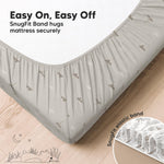 KeaBabies 2-Pack Fitted Crib Sheets for Boys, Girls, Baby - Soft Bamboo Viscose Cotton, 52x28 Standard Crib Mattress Sheets, Toddler Bed Mattress Cover, Gender Neutral, Breathable, Durable (Savannah)