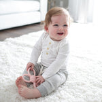 Dr. Brown's Flexees Teether, Pink Bunny, Soft 100% Silicone Baby Teether, BPA Free, 3m+, 1 Pack