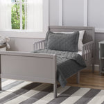 Delta Children Fancy Wood Toddler Bed - Greenguard Gold Certified, Grey