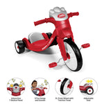Radio Flyer Lights & Sounds Racer, Red Toddler Ride On Toy for Kids Ages 2-5