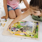 Melissa & Doug 3-Puzzle Jigsaw Set - Dinosaurs, Ocean, and Safari