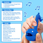 Otamatone Melody Series Japanese Electronic [Mini Size] Musical Toy [11 Pre-Programmed Songs] Portable Synthesizer from Japan by Maywa Denki [English Instruction], Blue