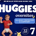 Huggies Size 3 Overnites Baby Diapers: Overnight Diapers, Size 3 (16-28 lbs), 132 Ct (2 Packs of 66), Packaging May Vary