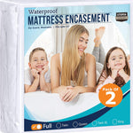 Utopia Bedding Zippered Mattress Encasement Queen, 100% Waterproof Bed Bug and Dust Mite Proof Mattress Protector, Absorbent Six-Sided Mattress Cover