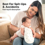 5-Pack Muslin Burp Cloths Baby Boy, Girl - Very Absorbent Baby Burp Cloth Rags, 8-Layers Viscose Derived from Bamboo Cotton Muslin Towel, Super Soft Spit Up Rags, No Shrink Washcloths (The Wild)