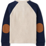 Gymboree,Boys,and Toddler Long Sleeve Thermal Henley Shirt,Vanilla Tidal Colorblock,12 Months,18 Months
