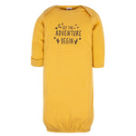 Gerber Unisex Baby Boy and Girls 4-Pack Sleeper Gown Sunrise 0-6 Months