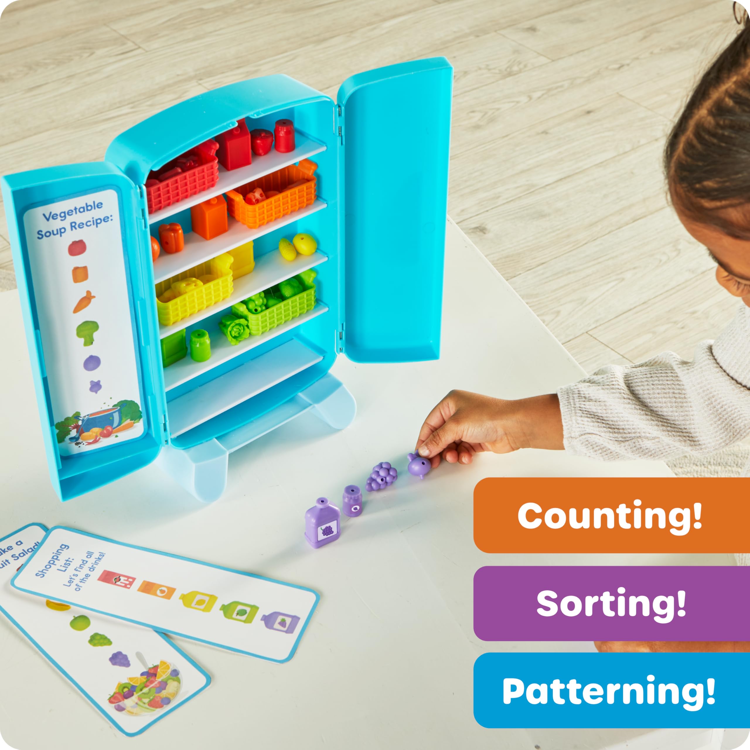 Learning Resources Sorting Snacks Mini Fridge - Play - Play Food ...
