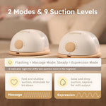 W2 Hands Free Heated Breast Pump, Electric Portable Wearable Breastfeeding Pump, Comfort 2 Modes & 9 Levels Hospital Grade Suction for More Milk, Leakproof, Ultra-Slim and Quiet, 24mm-2 Pack