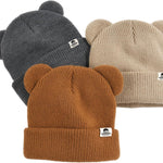 FURTALK Baby Beanie Winter Hat with Bear Ear for Infant Toddler Boys Girls Soft Knitted Skull Cap