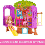 Chelsea Barbie Doll And Treehouse Playset With Pet Puppy