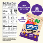 Get'ems! from Gerber Pizza Roundos Puffs Snacks, Kids Snack Made with Whole Grain Quinoa, Calcium to Support Strong Bones - 5 pack