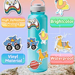 Water Bottle Stickers for Kids, 100 PCS Waterproof Cute Fun Vinyl Stickers Pack for Girls Boys