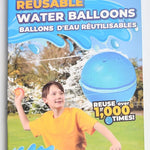SOPPYCID Reusable Water balloons, Summer Toy Water Toy for Boys and Girls, Pool Beach Toys for Kids ages 3-12, Outdoor Activities Water Toys Self Sealing Water Splash Ball for Fun (6Pack)