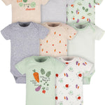 Gerber Baby 8-Pack Short Sleeve Onesie Bodysuits