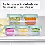 OXO Tot 12-Piece Baby Blocks Food Storage Container Set - Opal