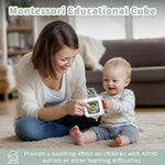 SOCBTNSO Baby Busy Board Cube, Toys for 1 Year Old Girl, Montessori Toys for 1+ Year Old, Travel Toys for Toddlers 1-3, Learning Fine Motor Skills| Birthday Gifts Ages 6 Months +