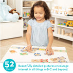 Melissa & Doug Self-Correcting Alphabet Wooden Puzzles With Storage Box (52 pcs)