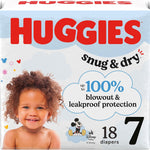 Huggies Size 1 Diapers, Snug & Dry Newborn Diapers, Size 1 (8-14 lbs), 128 Count, Packaging May Vary