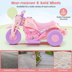 Costzon Kids Motorcycle, 6V Battery Powered Ride on Motorcycle with Bubble Maker, Music, LED Headlight, Forward & Backward, 3 Wheels Electric Motorcycle for Kids, Gift for Boys & Girls (Pink & Purple)