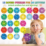 SmarLearnio Alphabet Puzzle, ABC Puzzles for Toddlers, Alphabet Learning Toys for Kids Ages 3-5, Pre-k Lowercase Uppercase Letter Game, Kindergarten Classroom Must Haves Preschool Learning Activities