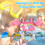 Chriffer Kids Swim Vest Life Jacket for 30-55 Pounds Boys and Girls, Toddler Floaties with Shoulder Harness Arm Wings for 2,3,4,5,6,7 Years Old Baby