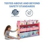 Disney Princess Deluxe 9 Bin Design and Store Toy Organizer by Delta Children, Greenguard Gold Certified