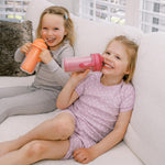 Dr. Brown's Milestones Insulated Sippy Cup with Straw and Handles, Spill-Proof Tumbler with Lid, 4-Pack, Pink/Orange/Green/Purple, 10 oz/300 mL, BPA Free, 12m+