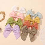 doboi 8PCS Baby Girls Hair Clips Fable Hair Bows Cotton Linen Bows for Girls Hair Accessories for Baby Toddlers Kids