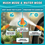 Kids Car Wash Toy Pressure Washer Playset with 1.3L Tank & Manual Pump Spray Gun, Outdoor Summer Water Toys for Toddlers, Portable Cleaning Pretend Play Gift for Boys Girls Ages 3+