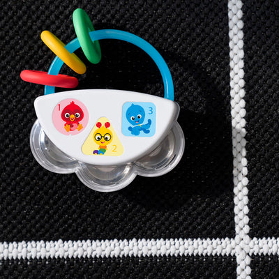 Baby Einstein Tiny Tambourine Musical Toy & Rattle, BPA Free, Take Along, Age 3 Months+