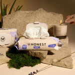 The Honest Company Calm + Cleanse Naturally Scented Wipes | Cleansing Multi-Tasking Wipes | 99% Water, Plant-Based, Hypoallergenic | Lavender, 240 Count