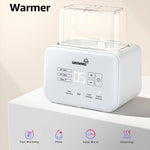 Baby Bottle Warmer, Grownsy 8-in-1 Fast Milk Warmer with Timer Breastmilk or Formula, Fits 2 Bottles, Accurate Temperature Control, with Defrost, Sterili-zing, Keep, Heat Baby Food Jars Function