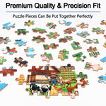 LELEMON Puzzles for Kids Ages 4-6, Farm Puzzle 60 Piece Puzzles for Kids in a Metal Box, Educational Kids Puzzles Jigsaw Puzzles Childrens Puzzle Games Puzzle Toys for Girls and Boys